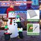 6 Feet Christmas Quick Inflatable Snowman with Penguins
